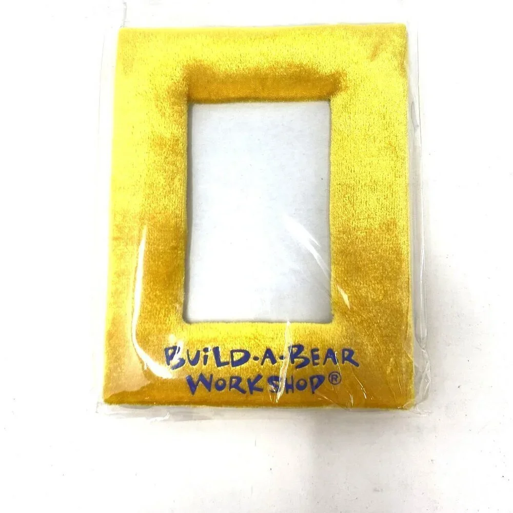 Build-A-Bear Workshop Velour Yellow Picture Frame 4.75